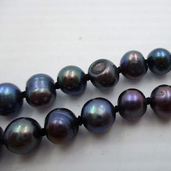 VINTAGE Cultured Peacock Pearls 14k Gold Clasp - Picture 5 of 6